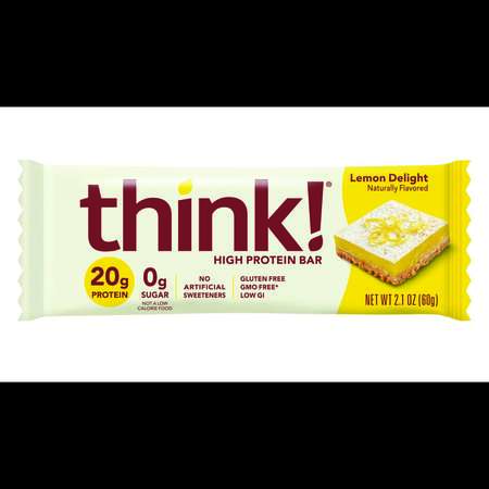 THINKTHIN thinkThin Lemon Delight Bar 2.1 oz. Bar, PK120 1074615